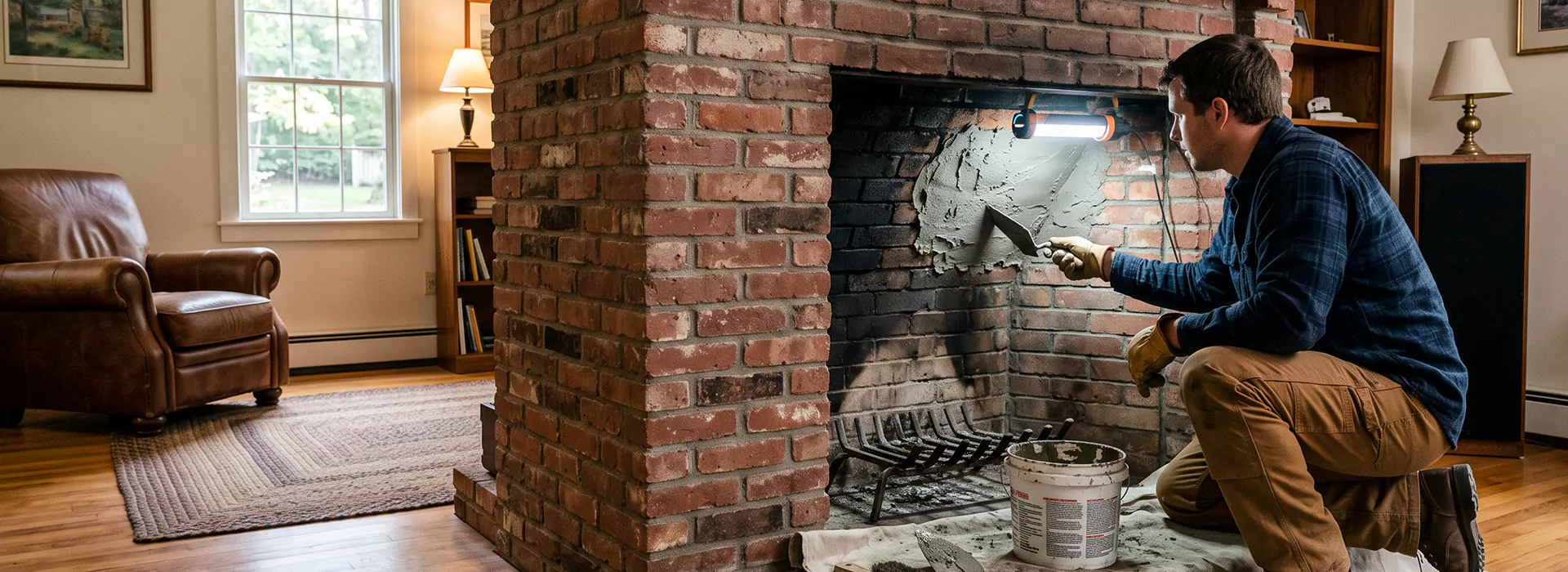 Fireplace Smoke Chamber Repair in Whittier