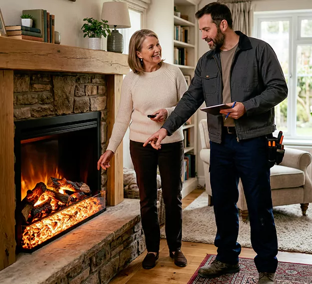 Why Whittier Homeowners Choose Our Electric Fireplace Embers Team?