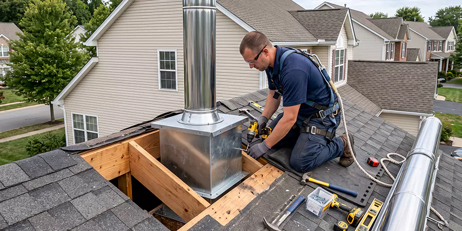 Chimney Support Box Installation Whittier