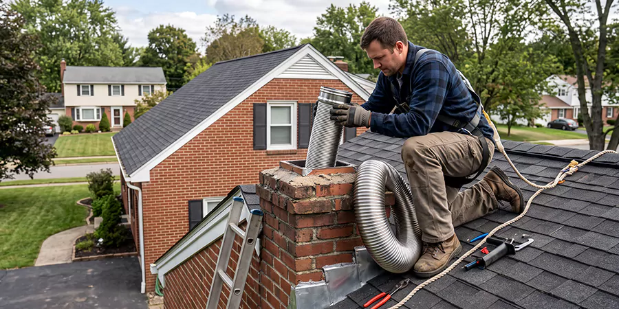 Chimney Sleeve Installation Whittier