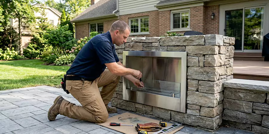 Outdoor Ethanol Fireplace Installation Whittier