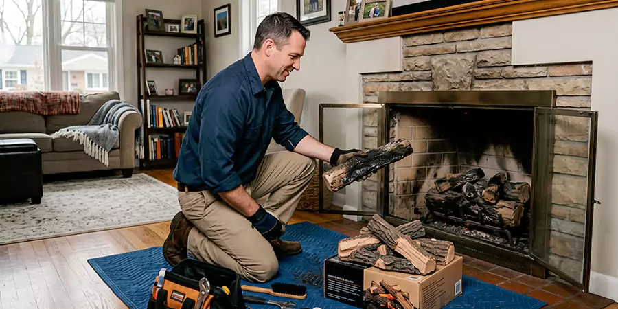 Replacing Gas Fireplace Logs Whittier