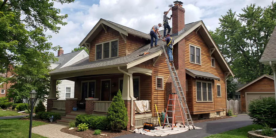 Residential Chimney Masonry Repair and Tuckpointing Whittier