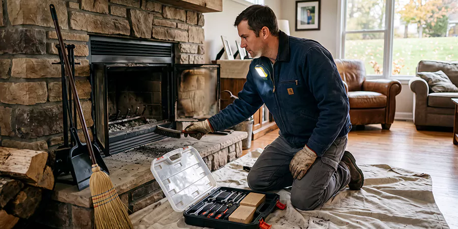 Wood Fireplace Repair in Whittier